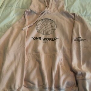 MSFTS rep One World baby pink Hoodie Large